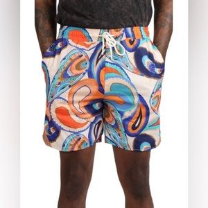 Paisley Nylon shorts